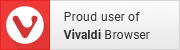 Proud user of Vivaldi Browser